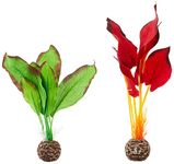 biOrb Silk Plant Pack Small, Red/Green, 2 Pack