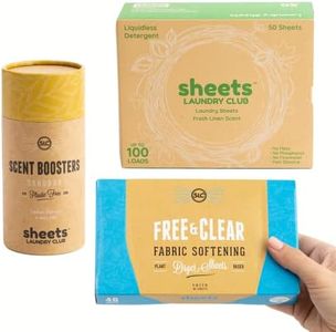 One Month Laundry Solution 50 Loads Plastic Free (1 Fresh Linen, 1 Sandbar, 1 F&C DS)