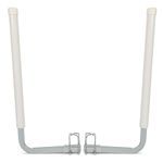 Kojem 40"-48'' Trailer Post Guide Fits Frames up to 3" w x 4-1/4" H for Ski Boat Fishing Boat or Sailboat Trailer White+Silvery