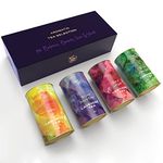 Aromatic Loose Leaf Teas - Unique Blends of Loose Leaf Herbs, Spices and Fruits - Lavender, Hawthorn, Camomile & Cardamom Blends - 100% Natural (Set of 4 Teas)