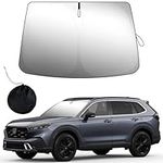 Windshield Sunshade Custom Fit Honda CR-V 2017 2018 2019 2020 2021 2022 CRV Sunshade Window Sun Visor Foldable SUV Front Sun Shield Protector Max UV Blocking and Keep The Vehicle Cool 2023 Upgrade