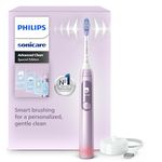 Philips Sonicare AdvancedClean Limited Edition Electric Toothbrush - Smart Screen, Pressure Sensor, Brush Head Replacement, 5 Brushing Modes and SmarTimer, Pink, Model HX3792/12