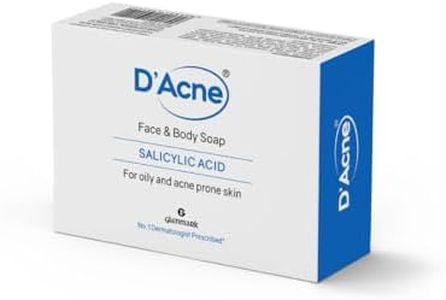 D’Acne Soap | Controls excess sebum | Body & face soap for acne-prone and oily skin | Reduces inflammation and painful red bumps | Skin feels soft & supple | 75 gm