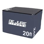 De Jure Fitness 3 in 1 Foam Plyometric Jump Box for Jumping Exercise, Plyo Box, High Jump Stand, Soft Box, Crossfit Box, Jumping mat, Gym Box, plyometric Box, Gym Jumping Box – 20x24x30 Inch (Grey)