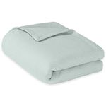 Madison Park Liquid Cotton Luxury Blanket Premium Soft Cozy 100% Ring Spun Cotton For Bed, Couch or Sofa, King, Sea Foam