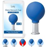 Lure Essentials Facial Cupping Cup for Wrinkles – Glass Cupping Lymphatic Massage # 3 Face