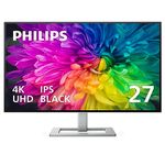 Philips Creator Series 27E2F7901 27" 4K UHD IPS Black Display, USB-C, Built-in KVM, Height Adjustable, Calman Ready, Daisy Chain, PD 96W, MacBook/PC Compatible, 4-Year Advance Replacement