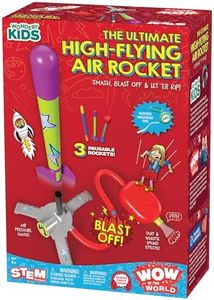 Thames & Kosmos Wow in The World Ultimate HIGH-Flying AIR Rocket Launch Up to 100ft, Fun Sound Effects, Kids Outdoor Toy, Companion Audio Content, Bonus Reusable Science Tool, STEM Toy Kids 4