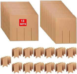 CONEHOY 13 Sets Moving Box Glasses Divider Kits Cardboard dividers fit boxes about 16 x 12 x 12 inches for Kitchen Dish Packing Wine Glassware Cardboard Box Compartments Dividers (Box Not Included)
