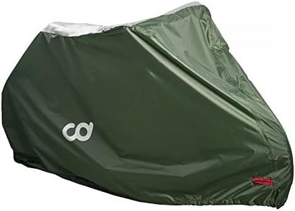 CyclingDeal Bike Cover for Outdoor Bicycle Storage - 1 (L) Bike - Heavy Duty 190T Polyester Material, Waterproof Weather Conditions for Mountain, Electric & Road Bikes, Dust Protection