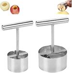 2 Pcs Stainless Steel Multifunction Apple Pear Core Separator Kitchen Tool, Fruit Seed Core Remover, Easy to Use, Handheld Twist Apple Corer Remover Tool for Pears, Apples