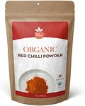 SPICY ORGANIC Red Chili Powder - USDA Certified Organic, Non-GMO - Perfect for adding a smoky, spicy flavor to soups, stews, chili, and more. No Added Preservatives and Color - 45 Servings Per Container, 16 Oz (454 Grams)