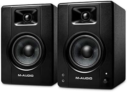 M-Audio BX4 Studio Monitors, HD PC Speakers for Recording and Multimedia with Music Production Software, 120W, 4,5", Pair