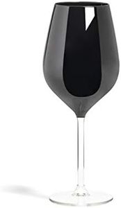 Excelsa 60492 Color Wine Set 6 Calici Vino, Vetro, Nero