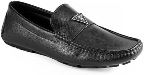 GUESS Men's Alai Driving Style Loafer, Black 001, 9