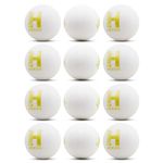 Heega Choice of Champion Plastic Cricket Ball White Non Toxic (Weight 50Gm, Pack Of 12 | 50 Gm Per Ball)