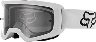 Fox Racing Main Motocross Goggle, STRAY White - Clear Lens