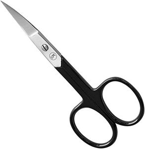 K-Pro Tijera para Uñas y manicura Profesional - Curva - Unisex - Acero inoxidable (Negro)