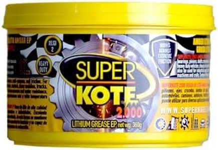 Lithium Grease Superkote 2000 / NLGI 2 / Multipurpose/Lithium/Lubricant/EP/High Temp/Industry/Construction/Automotive/Amber Grease / 360g