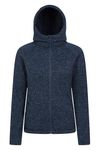 Mountain Warehouse Nevis Full Zip Womens Fleece Jacket - Lightweight, Compact & Breathable Coat with Pockets - For Autumn Winter Walking &Travelling Navy Women's Size 22