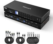TESmart USB-C + HDMI + DP KVM Switc