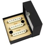 Ogdni Alnico 5 Strat Pickup Single Coil Pickups Guitar Neck/Middle/Bridge Pickup Cream for Strat Squier Electric Guitar (Aged White)