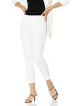NYDJ Women's Petite Skinny Ankle Pull-on Jeans | Slimming & Flattering Fit, Optic White, 12 Petite