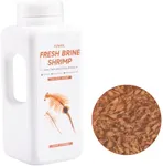 yizeril Fresh Brine Shrimp - Color Enhancing Instant Fish Food Consisting of Non-Living Adult brine Shrimp Natural Protein Balanced Diet for Saltwater and Freshwater Fish (12.7oz)