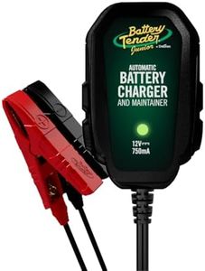 Battery Tender Junior 12V, 750mA Charger and Maintainer: Automatic 12V Powersports for Motorcycle, ATVs, and More - Smarter Than a Trickle Charger - 021-0123