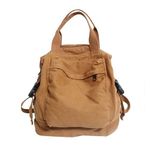 Small Boho Canvas Backpack for Women Vintage Style Outdoor Travel Bag Casual Daypack Grunge Aesthetic Hippie Y2K Backpack, Khaki, One Size, Daypack Backpacks