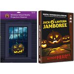 AtmosFearFx Halloween DVD with 48" x 72" White Reaper Brothers Rear Projection Screen (Jack-O-Lantern Jamboree DVD)