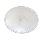 HQRP 12-3/4 inch Glass Turntable Tray for GE WB49X10129 HVM1540DM1BB JNM1541DM1CC JVM1533BD05 JVM1540DM1BB JVM1542BF01 Microwave Oven Cooking Plate + HQRP Coaster