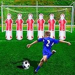 Football Dummies,Soccer Training Dummy,Boxing Bag for Kids, Punch Bag for Kids,Portable Soccer Dummy Goalkeepr Air Mannequin, for a Great Training Tool (Red 160 cm)