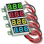 AZDelivery 0.28 Inch Mini Digital Voltmeter with 7 Segment LED Display 2.5V - 30V, Voltage Display, Voltage Measurement Module, compatible with Arduino including E-Book! (Pack of 5)