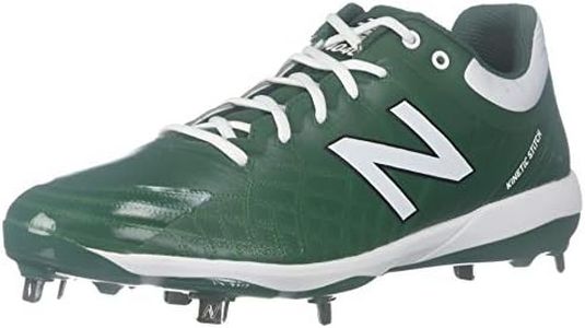 New Balance Men's 4040 V5 Metal Baseball Shoe, Green/White, 16 W US