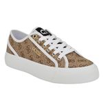 GUESS Women's Jelexa Sneaker, Beige/Brown 210, 11