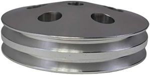 A-Team Performance - Saginaw Power Steering Pump Double-Groove Aluminum Pulley - Compatible with GM (Chrome)