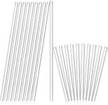 20 Glass Stirring Rods Stir Stick with Both Round Ends 12 Inch Long 7 mm Diameter and 6 Inch Long 5 mm Diameter, 10 for Each Size for Lab Kitchen Science Education and Stir Hot Cold Beverage Cocktails