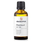 Naissance Patchouli Essential Oil (no. 106) 50ml - Pure, Natural, Cruelty Free, Vegan - for for Aromatherapy & Diffusers