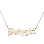 Holibanna Babygirl Necklace Gold Personalized Words Clavicle Chain Choker for Girls Women Jewelry Gift