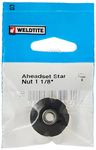 Weldtite WEL8041 Aheadset Star Nut - Silver, 1-1/8 Inch