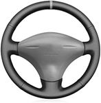 MEWANT Hand Stitch on Genuine Leather Steering Wheel Wrap for Toyota Echo 2000-2005 Scion xA 2004-2005 / xB 2004-2005
