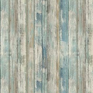 practicalWs Peel and Stick Wallpaper 17.71" x 236.2" Wood Wallpaper Wood Contact Paper Vintage Removable Self-Adhesive Wall Paper for Bedroom Walls Decor Faux Wood Grain Look Vinyl Film Roll