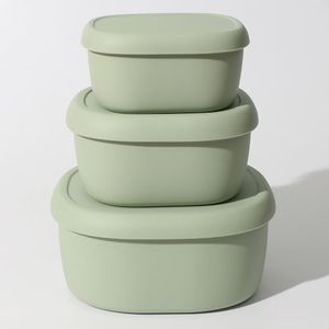 Hooolee Set of 3 Bento Box (Sage Green)