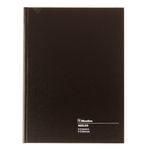 Blueline Account Book, Perfect Binding, 3 Columns with Description, 112 Pages, 10-1/4-Inch x 7-11/16-Inch, Black (A82.03)