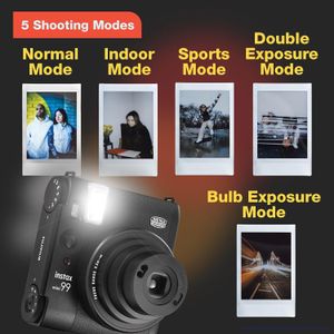 Fujifilm Instax Mini 99 Instant Camera Bundle – Black