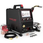 YESWELDER Firstess DP200 Dual Pulse,7-Inch LCD Screen 120/240V Dual Voltage MIG Welder,MIG/Pulsed MIG/Flux Core/Spool Gun MIG/Lift TIG/Stick Multiprocess Welding Machine