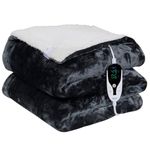 Warmland® BIS Certified ISI Mark Approved Platinum Range Digital Electric Bed Warmer/Blanket/Throw|40"X60" - Single| |1 to 12 Hr Auto/Manual Cutoff | Digital Display Temp Control| 5 Year Warranty