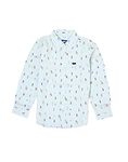 GAS Boy's Cartoon Regular Fit Shirt (GA009- White