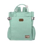 HAMSTER London Classic Multi-Functional Handbag Or Backpack Changing Bag | Multi-Compartment Waterproof Travel-Friendly Comfy Baby Diaper Backpack Bag (Green)